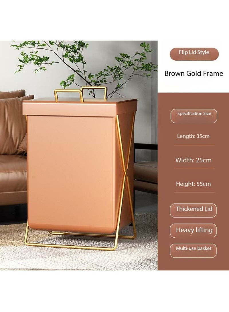 Laundry Basket Stylish Clothes Storage Box Dust and Waterproof Portable Laundry Bag - Image 3