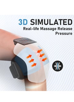 ELTRAZONE Knee Massager 4-in-1 – Cordless, Rechargeable Device with Heat, Vibration, Red Light, and 3D Massage for Pain Relief – Portable Christmas Gift for Family and Friends  - Image 4
