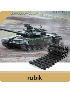 Rubik Fordable Self Vehicle Recovery Car SUV Rescue Track Sand Off The Hook Tire Tow Mat Mud Snow Emergency Rescue Anti-skid Self-help Equipment 4-Pack  - Image 4