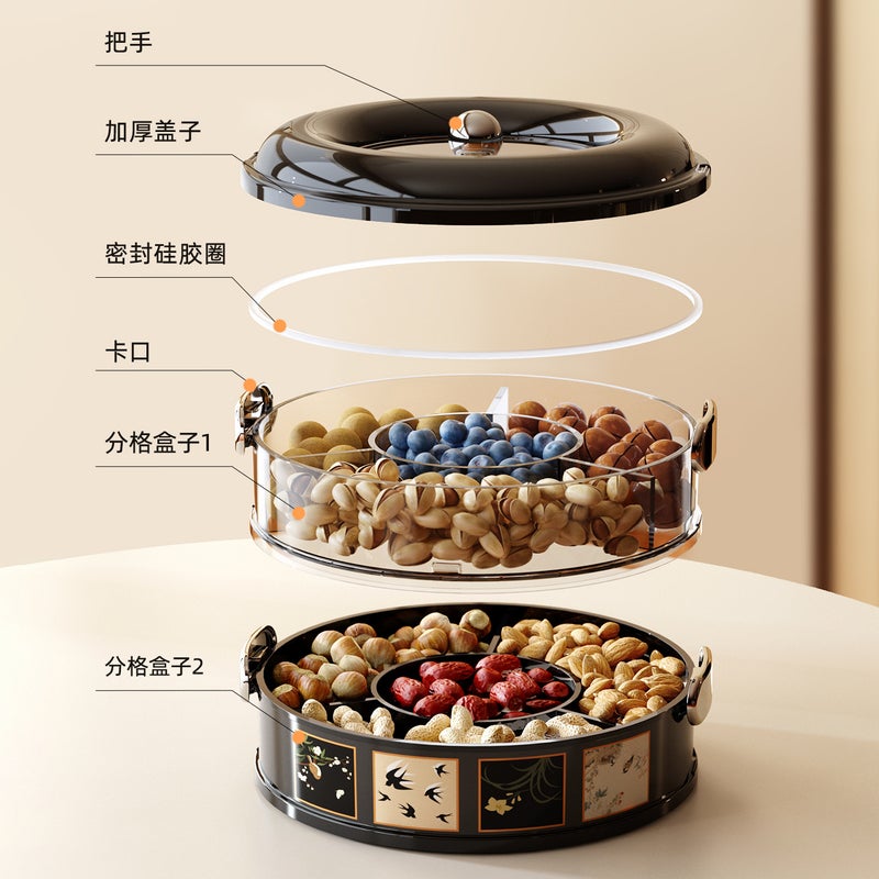 Modern Luxury Fruit Tray with Rotating Design for Living Room and Kitchen - Image 5