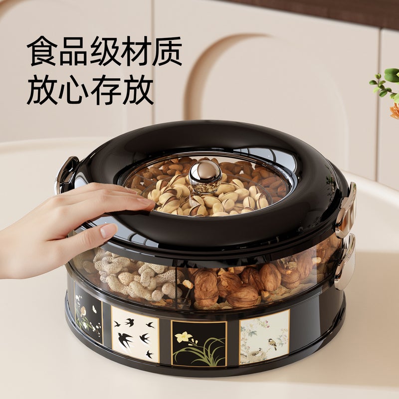 Modern Luxury Fruit Tray with Rotating Design for Living Room and Kitchen - Image 3