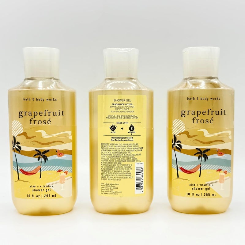 Grapefruit Frose Bath Body 3Piece Bundle Set of Three 10Ounce Shower Gels - Image 2