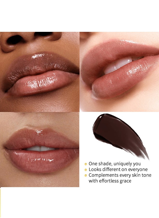 lakerain Dark Honey Lip Stick - Hydrating Natural Glossy Lip Balm ,Moisturizing Lip Tint Makeup Lip Care Balm For Dry Lips Lip tint Nursing,Vitamin E Tinted Cosmetic Lip Stain Make Up  - Image 4