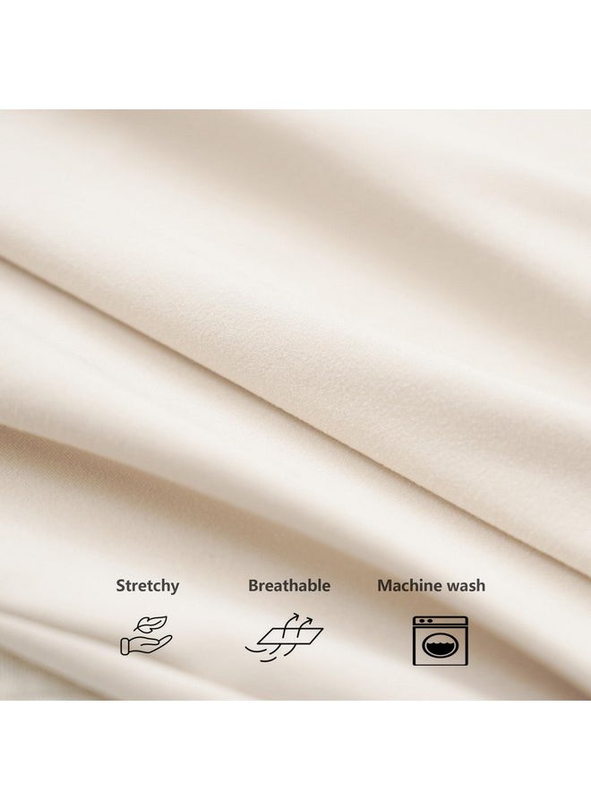 Konssy - Konssy 2 Pack Nursing Pillow Covers, Stretchy and Soft Nursing Cover for Breastfeeding Pillows, Pillow Slipcover for Baby Girls Boys Newborn (Beige,Brown) - Image 1