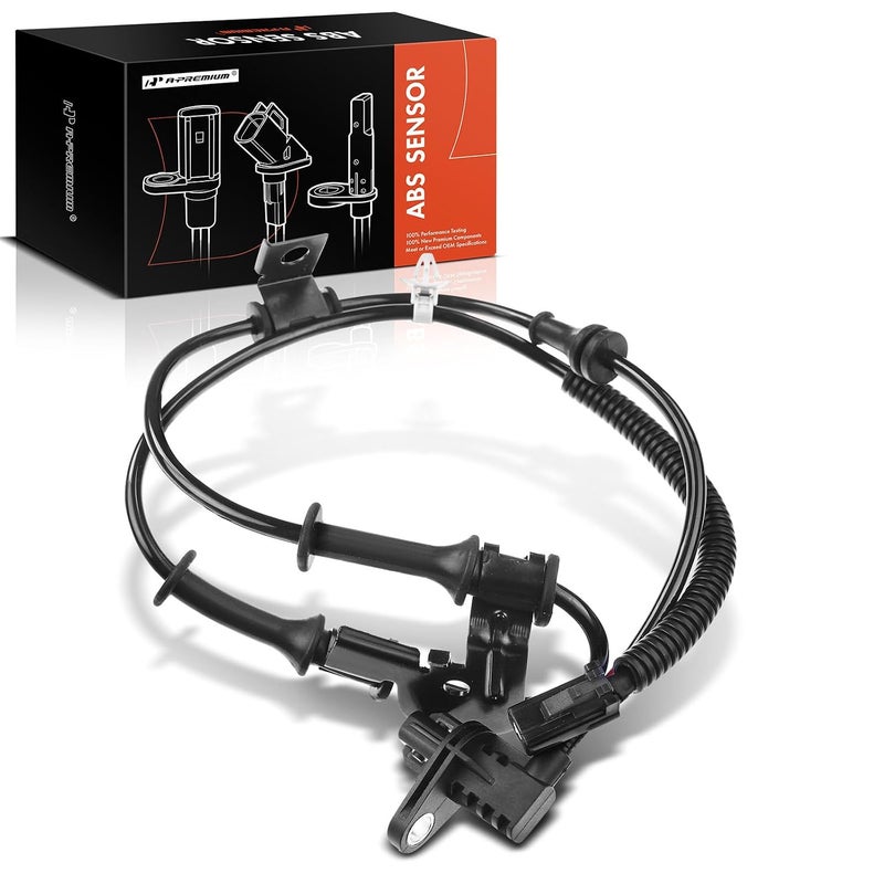 A-Premium Front Right ABS Wheel Speed Sensor - Compatible with Hyundai Models - Accent 2012 2013 2014 2015 2016 2017 - Front Passenger Side, Replaces 95671-1R000, 956711R000 - Image 1