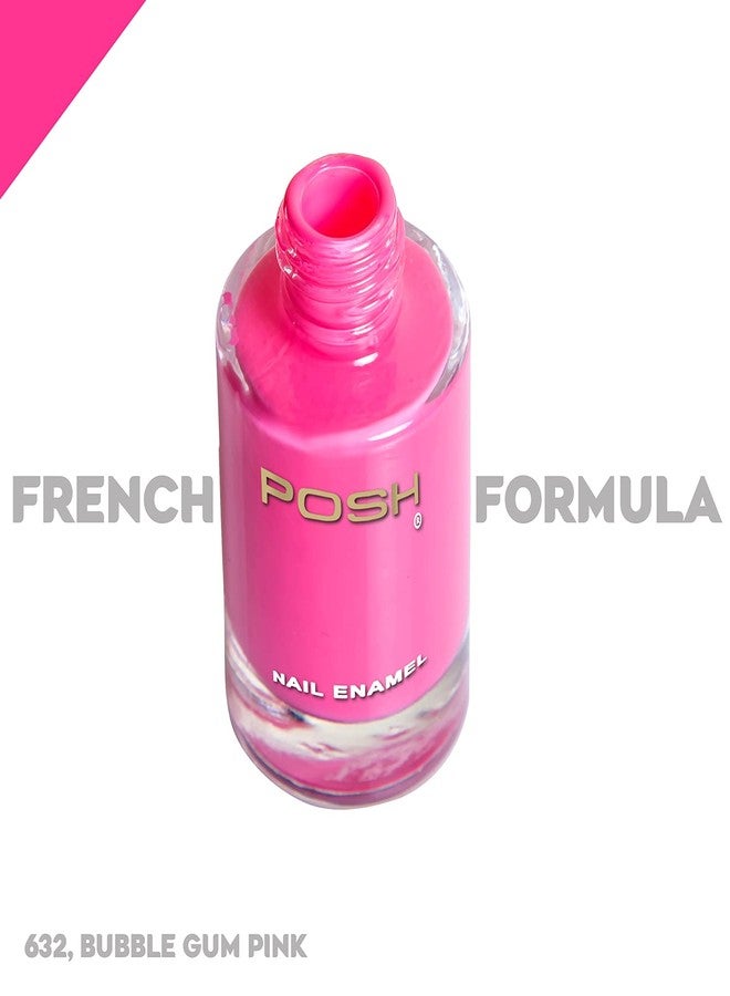 POSH Glossy High Shine Quick Dry COMBO OF 4 NAILPOLISH CHAMPAGNE PINK RUST BUBBLE GUM PINK TAFFY MAUVE - Image 3