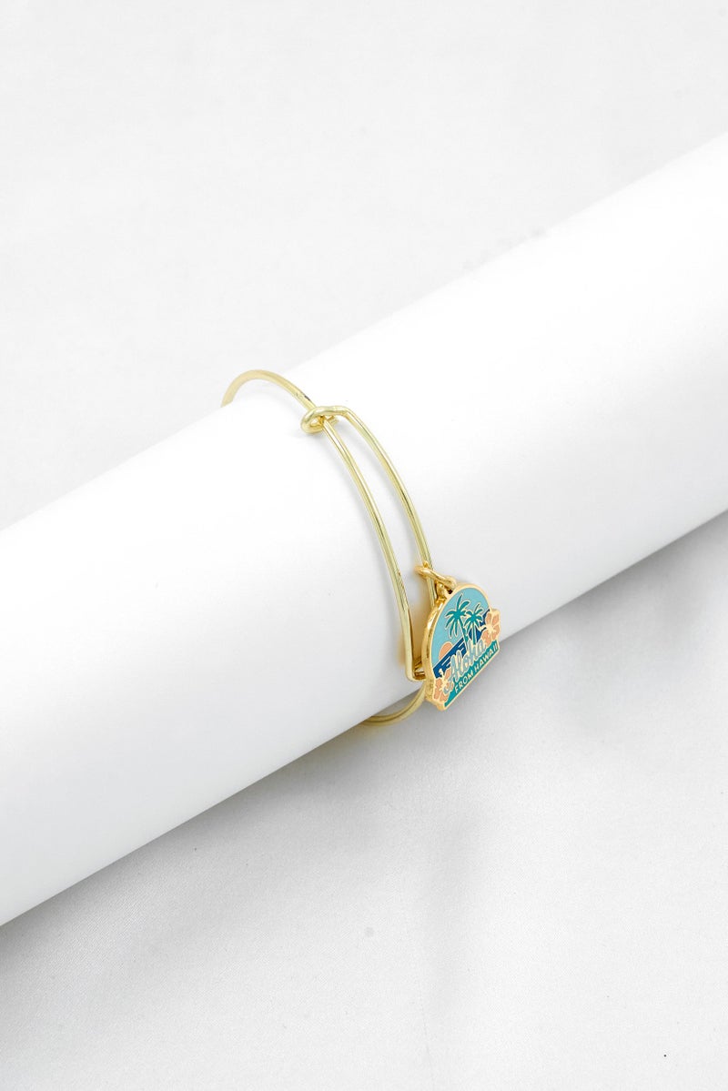 ALEX AND ANI Women Places We Love Hawaii Bangle, Gold  - Image 1