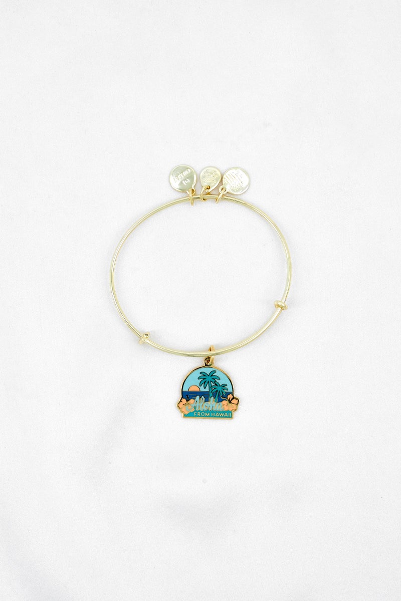 ALEX AND ANI Women Places We Love Hawaii Bangle, Gold  - Image 2