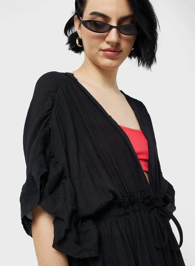 Urban Minx Urban Minx Ruffle Sleeve Dress