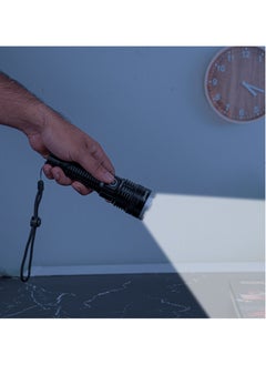GEEPAS Rechargeable LED Flashlight 20W| 2500 Lumens Output Perfect for Indoor and Outdoor Use| 5000 mAh Battery 10 Hours Continuous Working C-type charging with Aluminum Housing, Lithium Battery and 1000 M Distance Covering GFL51000 Black  - Image 5