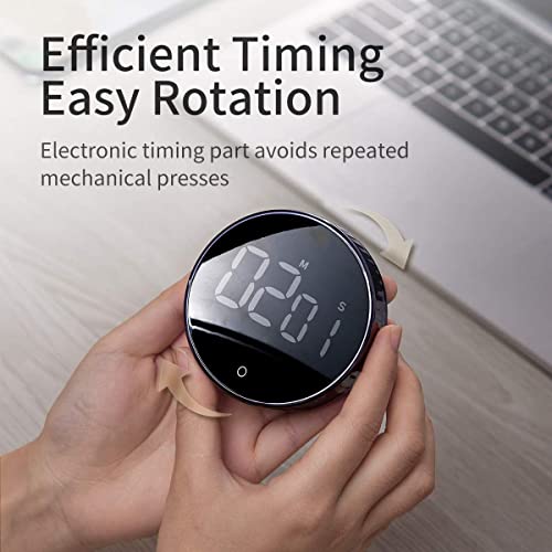Dravizon Digital Kitchen Timer Egg Timer, 4 Inch Magnetic Kitchen Clock LED Digital Timer, Kitchen Alarm Clock Short Timer for Teachers Children and Elderly, for Home Work in The Classroom Golden - Image 3