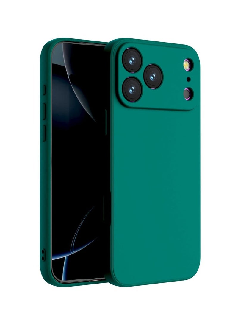 جراب سيليكون لهاتف آيفون 17 برو، غطاء ناعم، نحيف، مصنوع من مادة TPU، بلمسة نهائية غير لامعة، لون موحد، غطاء أملس، حماية كاملة للجسم ضد الصدمات - Image 1