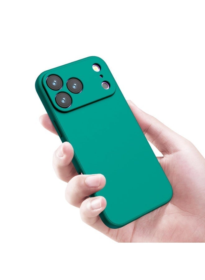 جراب سيليكون لهاتف آيفون 17 برو، غطاء ناعم، نحيف، مصنوع من مادة TPU، بلمسة نهائية غير لامعة، لون موحد، غطاء أملس، حماية كاملة للجسم ضد الصدمات - Image 5