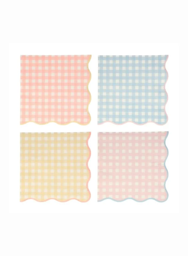 Meri Meri Gingham Large Napkins