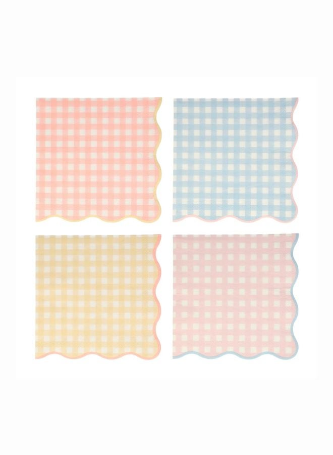 Meri Meri Gingham Large Napkins - Image 1