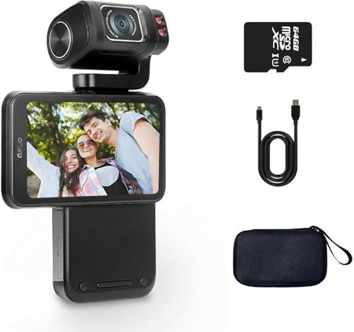ORDRO M3 Handheld Digital Camera, 5K Video Camcorder 48MP 4K/60fps, 3.5'' Flippable Screen 3250mAh Battery WiFi IR Night Vision Camera for YouTube Vlogs w/64G Card - Image 1
