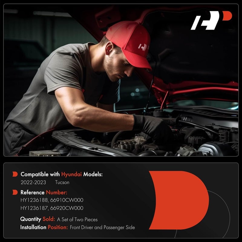 Hood Hinges for Hyundai Tucson 2022-2023 - Image 2