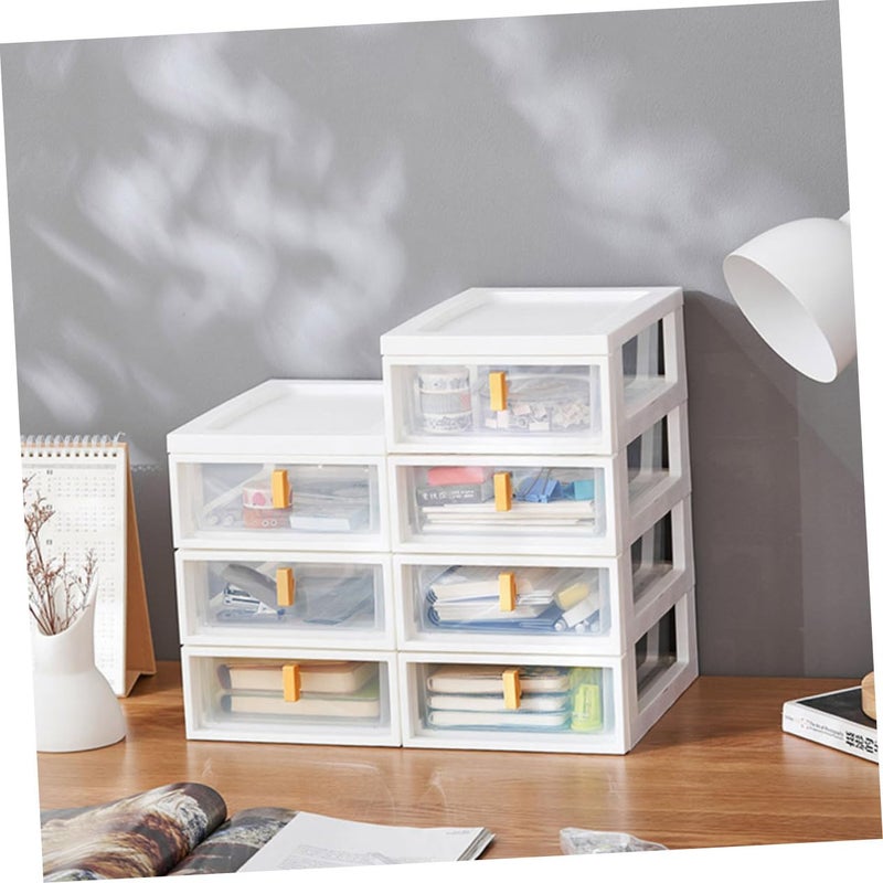 Clear Plastic Drawer Organizer Box for Office Home Desk and Jewelry Storage - Image 3