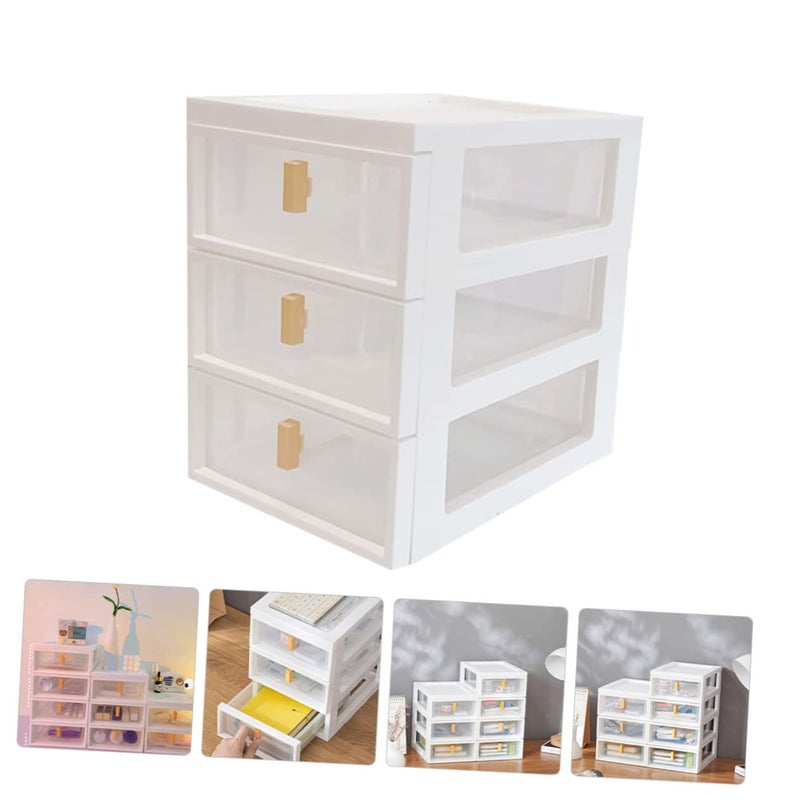 Clear Plastic Drawer Organizer Box for Office Home Desk and Jewelry Storage - Image 5