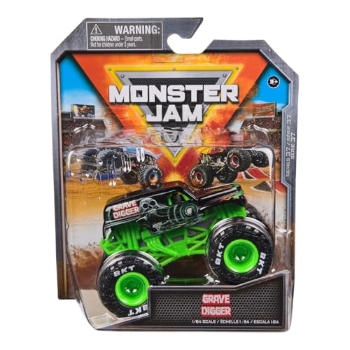 Monster Jam 2024 Series 37 Diecast 1:64 Scale Monster Truck Grave Digger Legacy Trucks - Image 5