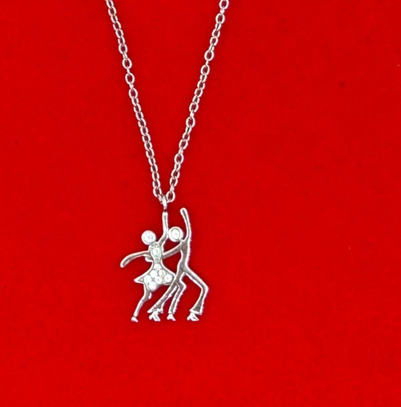 Armaaj Silver pendant Necklace featuring a Ballroom or tango dancing couple - Image 2