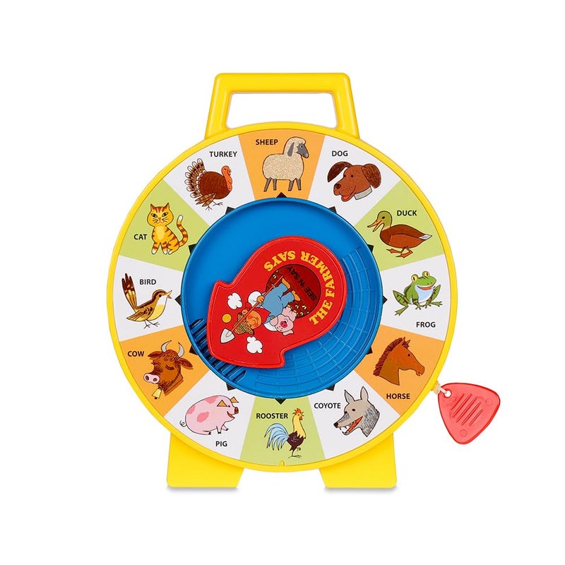 Basic Fun Fisher Price Classics Farmer Says See n Say Vintage Learning Toy Sounds and Animals Interactive Retro Game for Kids Girls Boys Baby Preschoolers Toddlers Unisex Ages 18 Months