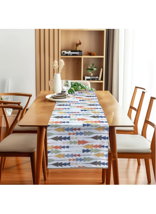 Intex Home Sofia Elegance Table Runner – Luxurious Linen Velvet Fabric – Stylish Rectangular Design For Dining Tables, Living Room Tables , And Special Occasions