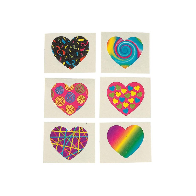 Fun Express Funky Heart Tattoos (72 pieces) - Image 4