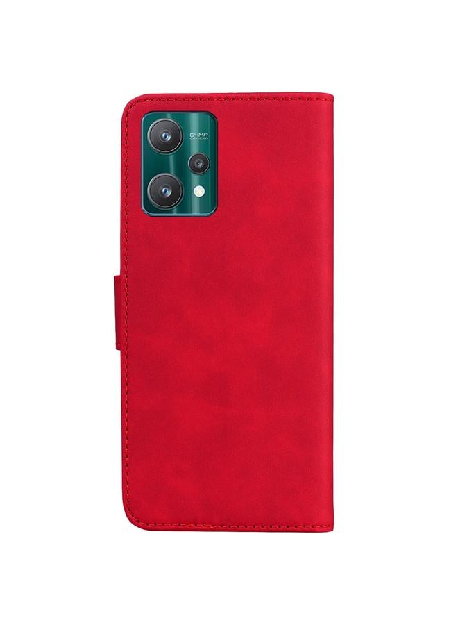 S-TOP Case For OPPO Realme 9 Pro Skin Feel Pure Color Flip Leather Phone Case - Image 3