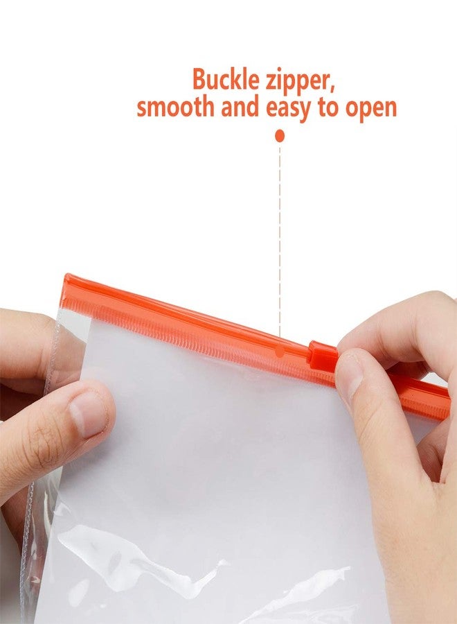Umikk Zipper Pouch Document Bag, 26 Pcs Zip File Folders, PVC Waterproof Zip Document Filing Folder with 4 Colors, A4 Size/US Letter Size - Image 3