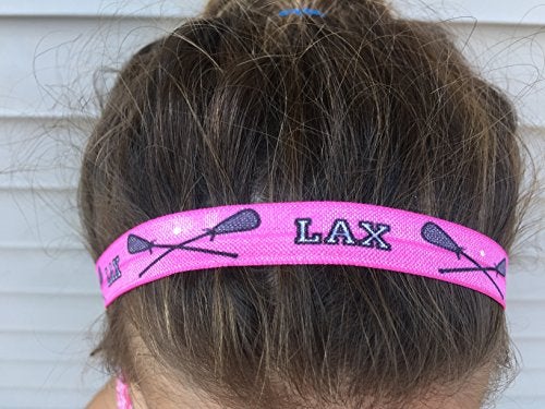 Infinity Collection Lacrosse Headbands for Girls – 3-Pack Non-Slip LAX Headbands with Silicone Grip – Pink and Black Athletic Hairbands for Lacrosse Players and Teams - Image 2