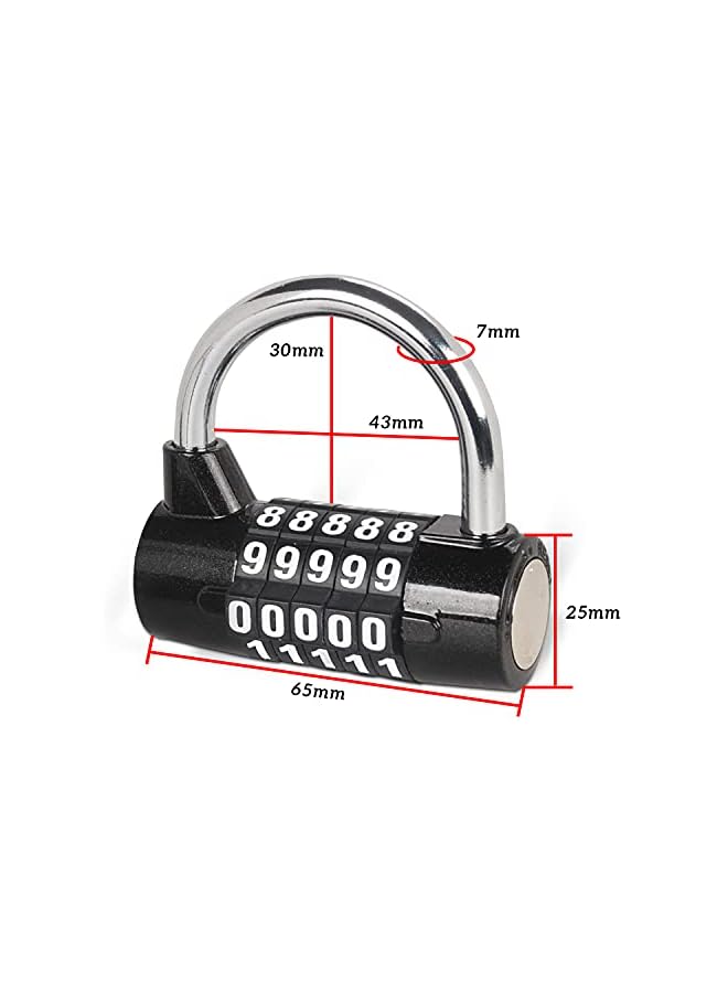 PROMASS PROMASS 1 Pack Combination Lock, Strong Padlock with Numbers Door Locker with Code Locker Lock Padlock for a Locker Luggage Locks  - Image 2