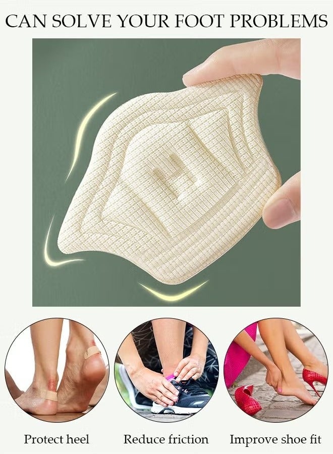 Generic Back of Heel Cushion Inserts, 6 Pieces Grips Pads for Boots, Loose Shoes Too Big, Shoe Pad Foot Sports Adjustable Anti-wear Feet Inserts Insoles Patch Protector  - Image 2