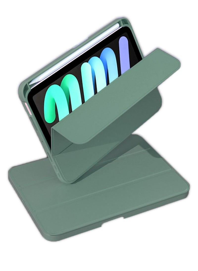 iPad Mini 6 Cover with Pencil Holder Silicone Smart Folding Case Compatible with Apple iPad Mini 6 2021 8.3 Inch