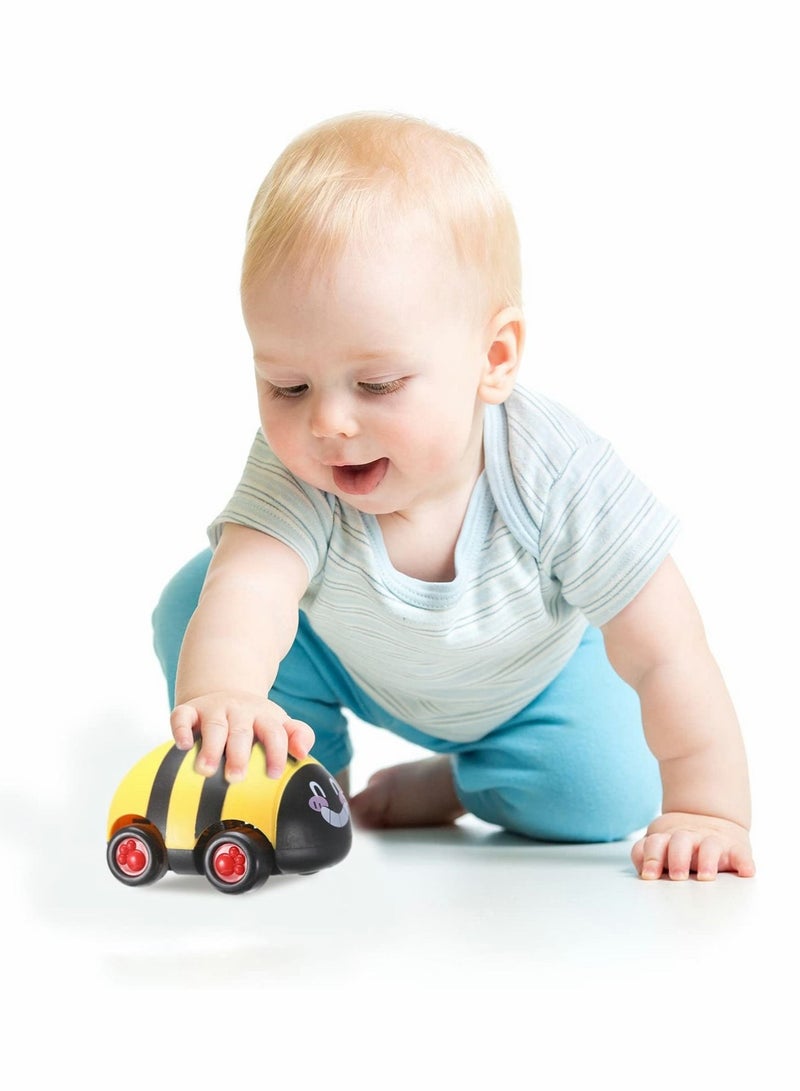 Friction Powered Vehicle Playset Toddler Toys for 3-6 Year Old Toddlers Kids Boys Girls 6 Pieces - Image 4