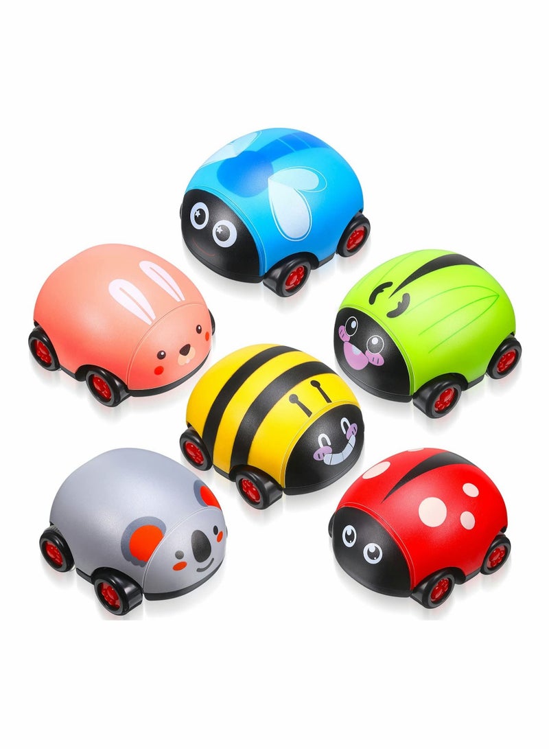Friction Powered Vehicle Playset Toddler Toys for 3-6 Year Old Toddlers Kids Boys Girls 6 Pieces - Image 1