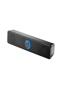 Sthxyfaith Computer Speakers, Wired USB Desktop Speaker With volume knob, Bluetooth Link, Subwoofer Stereo Sound USB Powered Mini Sound Bar Speaker for PC Tablets Desktop Laptop (Black)  - Image 2