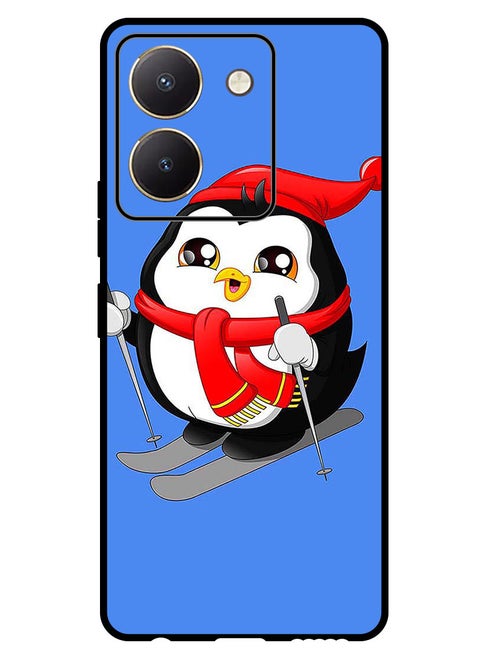 Protective Case Anti Scratch Shock Proof Bumper Cover For Vivo Y77t Skating Penguin