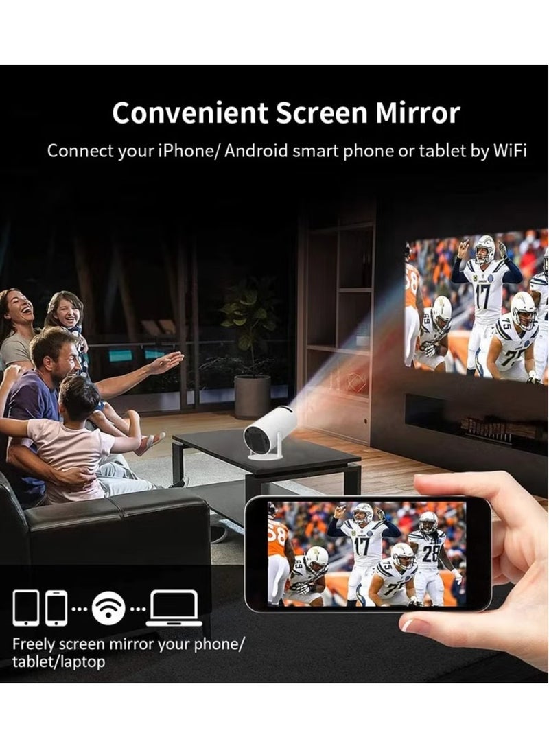 JAJEEK 4K Projector with Gaming Console | 2-in-1 Gaming Projector with 64GB Retro Games, 10000+ Classic Games, 1080P Portable Smart Projector, WiFi 6, BT 5.0, Compatible with Android, iOS, TV Box, HDMI, USB, PS4, Game Controller  - Image 4