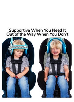 DMG TECH Adjustable Cotton Car Head Support for Kids - Sleep Aid Belt & Neck Support for Baby Toddler Safety Seat, Head Protector Strap for Travel and Long Drives  - Image 1