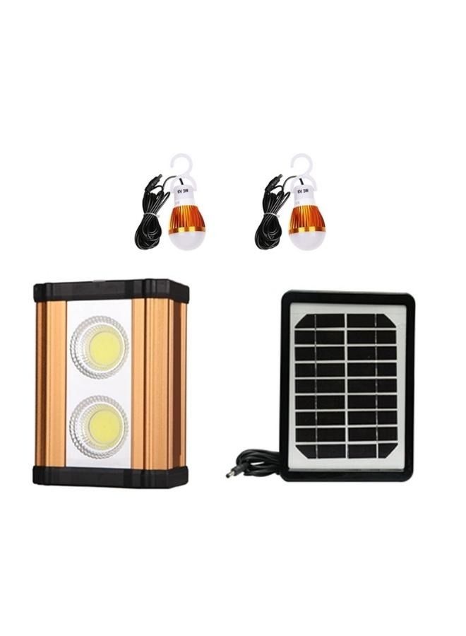 Crony نظام الطاقة الشمسية AT-8802 مصباح ألمنيوم عالي الطاقة 10 واط مع واجهة شحن USB ضوء طوارئ COB تلقائي - Image 1