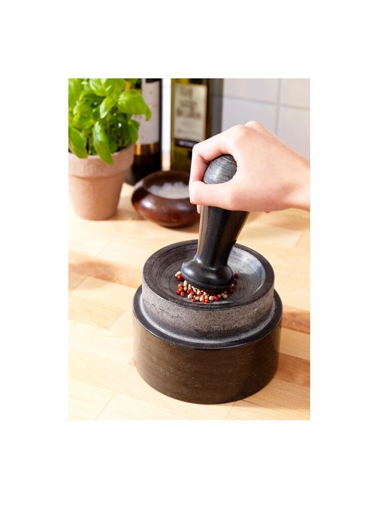 Marble Granite Pestle And Mortar Black - Image 3