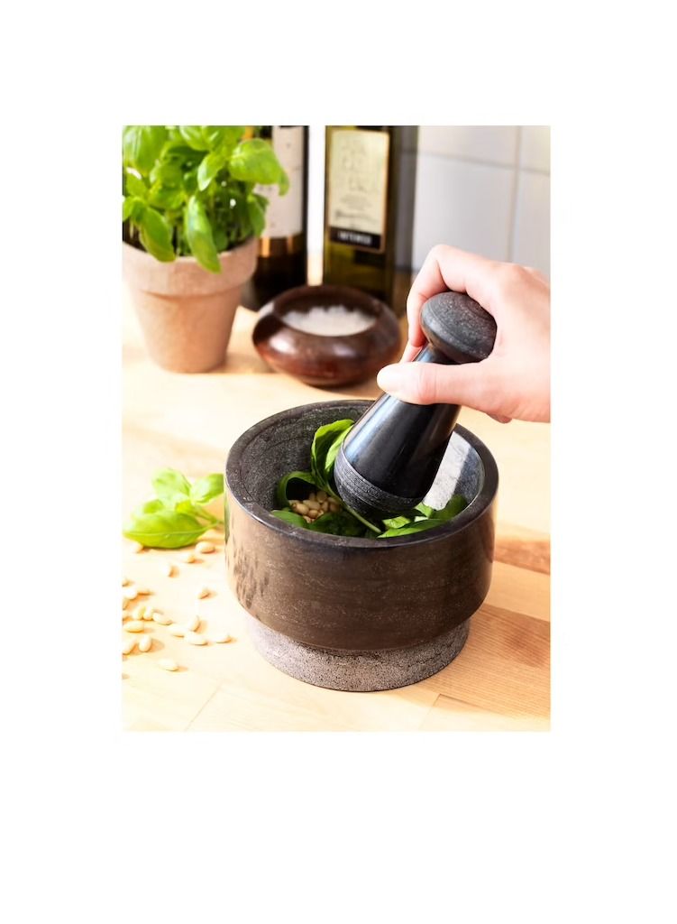 Marble Granite Pestle And Mortar Black - Image 2