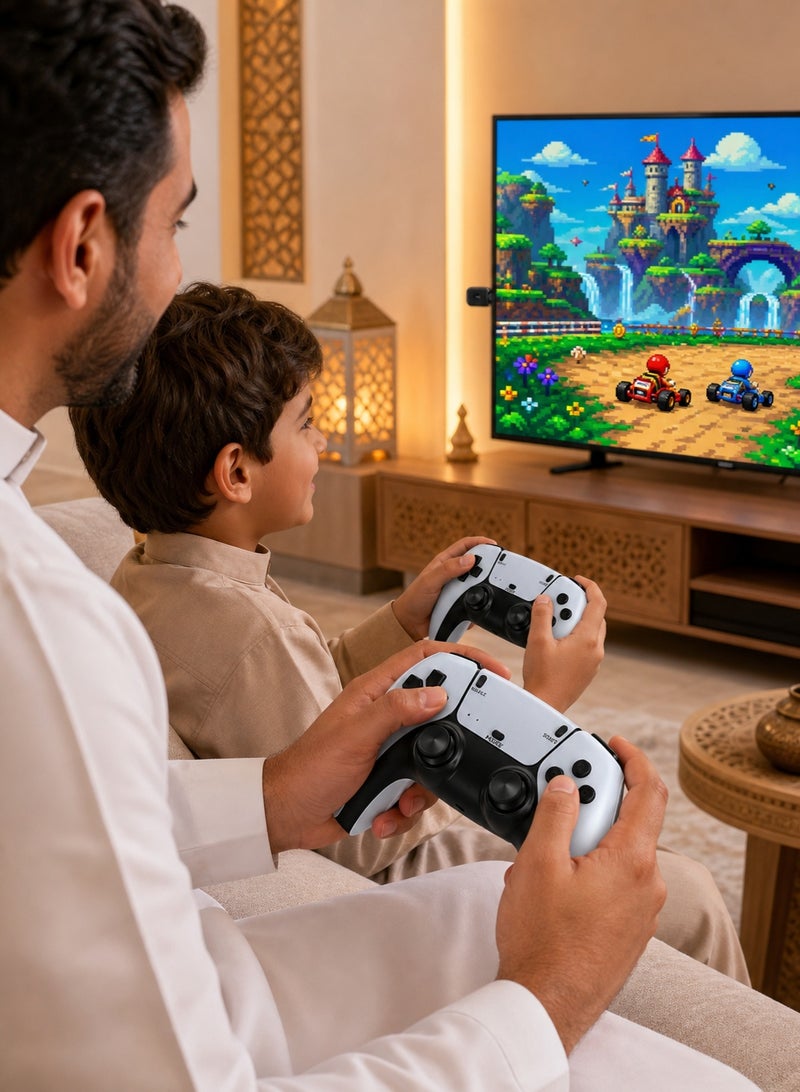 Sisily M18Pro Retro Game Stick, 40000+ Classic Games with 23 Built-in Emulators, 2.4G Wireless Controllers, 4K HD Plug-and-Play, 128GB TF Card for Gaming - Image 3