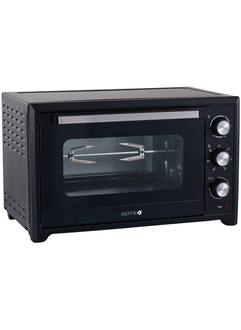 دوتس Electric oven, 45 litre capacity, single glass door 2000W, 60 minute timer with bell, adjustable temperature 100-250 degrees - Image 3