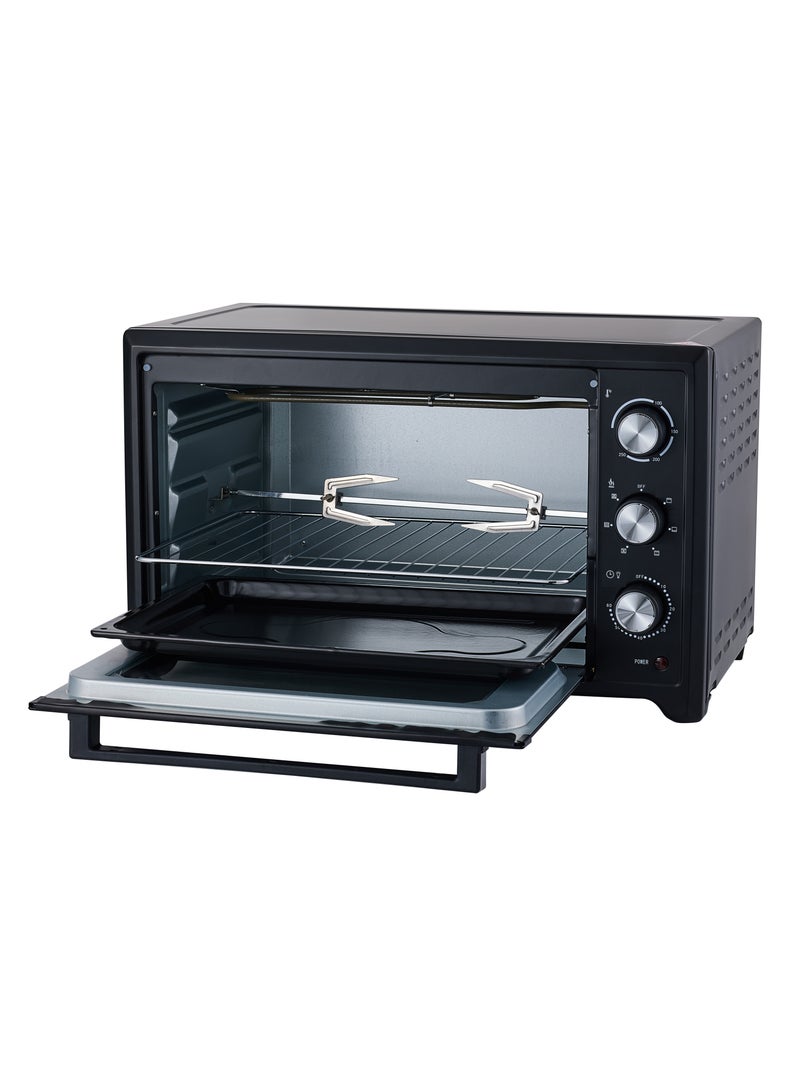 دوتس Electric oven, 45 litre capacity, single glass door 2000W, 60 minute timer with bell, adjustable temperature 100-250 degrees - Image 4