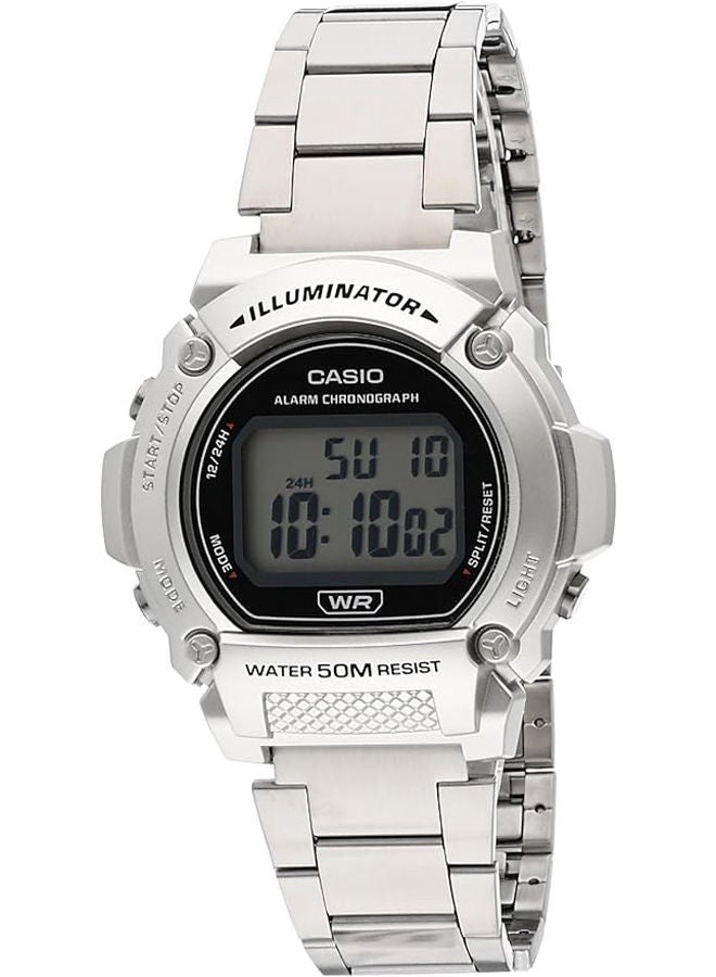 CASIO Stainless Steel Digital Wrist Watch W-219HD-1AVDF - Image 1