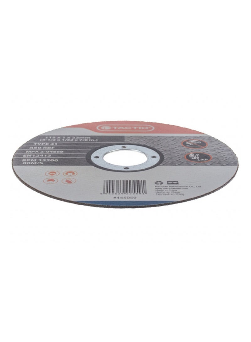 تاكتيكس مجموعة عجلات معدنية كاشطة دائرية متينة مكونة من 10 قطع باللون الرمادي 13200 دورة في الدقيقة للقطع الدقيق - Image 3