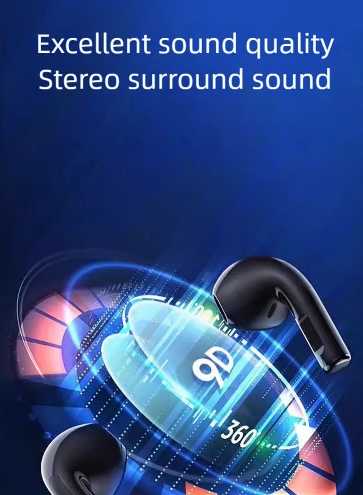 ZEPONOVA Wireless Bluetooth Earbud Headphone & Earphone with Bass Stereo Semi In-Ear Bluetooth Headphone, Light-Weight Earbud White - Image 3