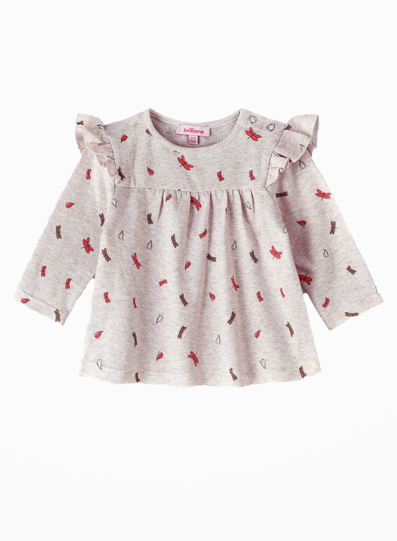 Jelliene Cozy Knit Long Sleeve T-Shirt for Girls - Image 1